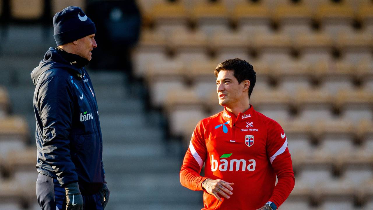 Stale Solbakken (Norwegen) mit Mathias Normann, der nach seinem Wechsel nach Moskau vom Nationalteam suspendiert ist.