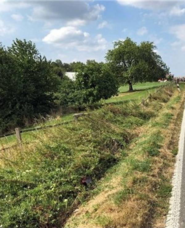 Das Foto zeigt eine lange, gerade Straße. Auf der Homberger Straße kam es am 31. August 2022 zu einem Zusammenstoß im Begegnungsverkehr. Eine 21-jährige Autofahrerin erlitt dabei eine schwere Augenverletzung. Nun sucht die Polizei nach Zeugen und Zeuginnen.