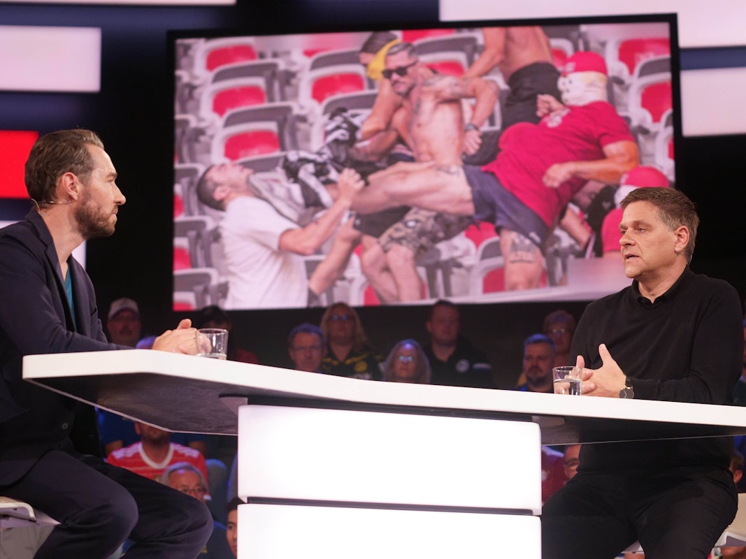 Sven Voss und Oliver Ruhnert (Union) sprechen über die Ausschreitungen rund um den 1. FC Köln in Nizza.