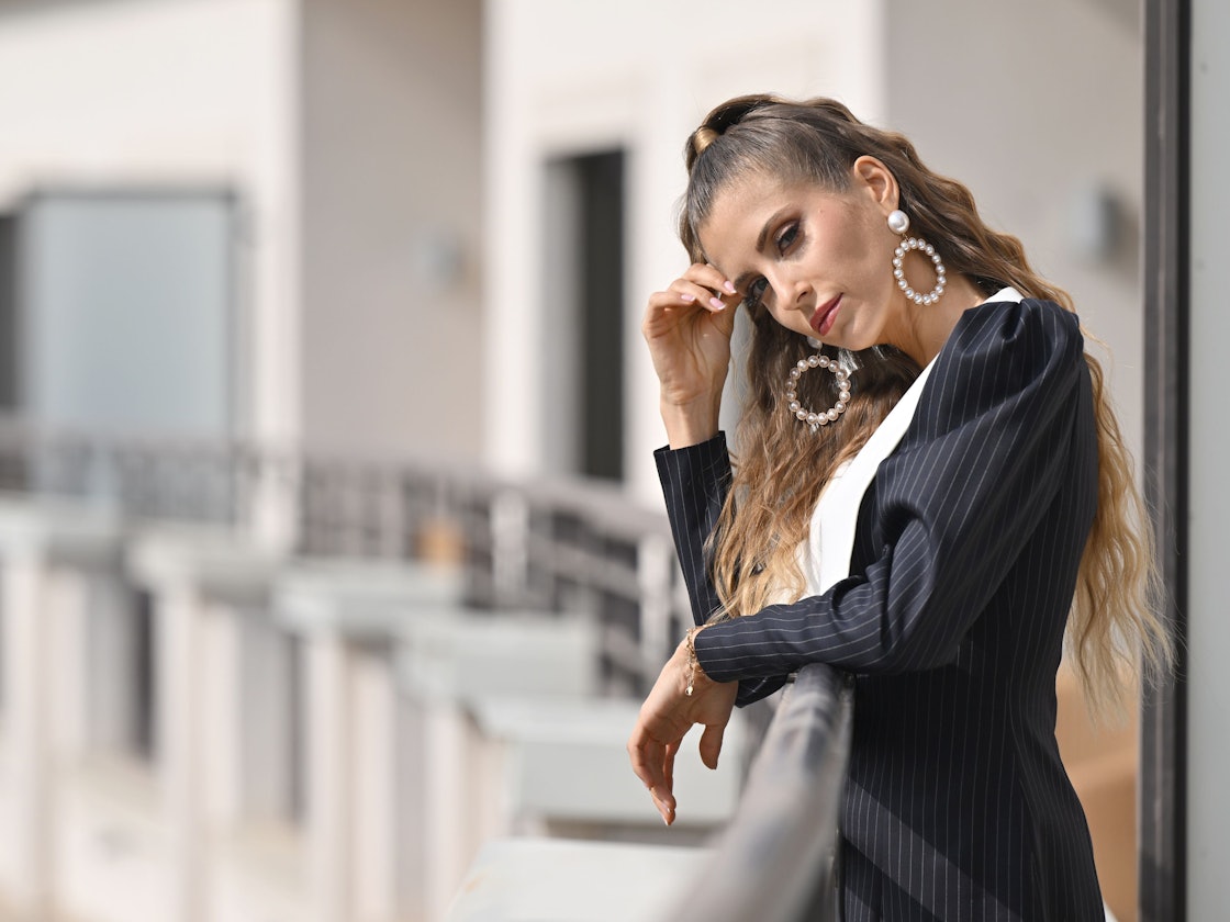 Cathy Hummels bei einem Fototermin in einem Hotel in der bayerischen Landeshauptstadt. Aus Sicht der Moderatorin und Influencerin ist sogenanntes Bodyshaming nach wie vor weit verbreitet.