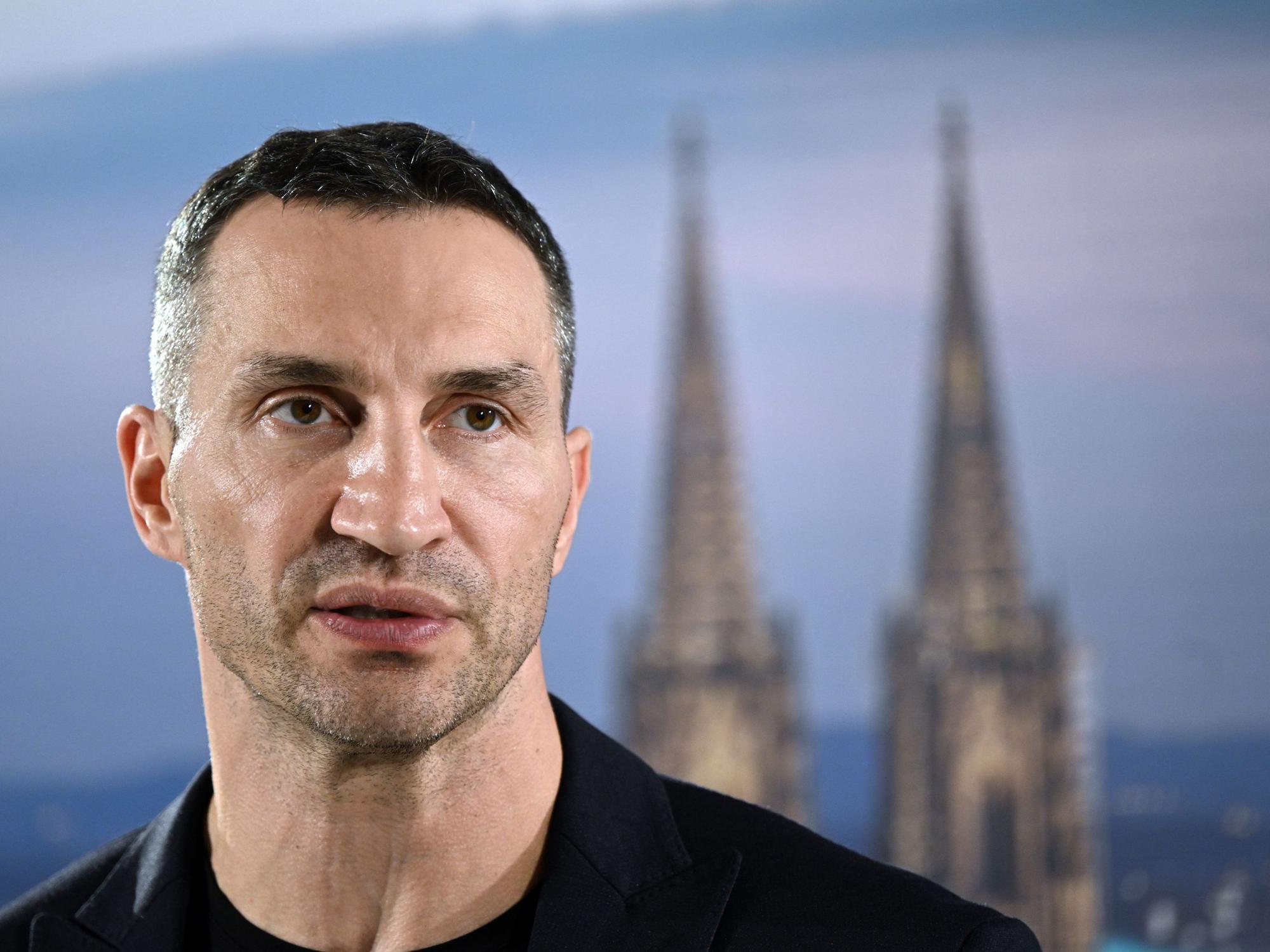Wladimir Klitschko bei seinem Blitzbesuch auf der Digital X in Köln am 14. September 2022.