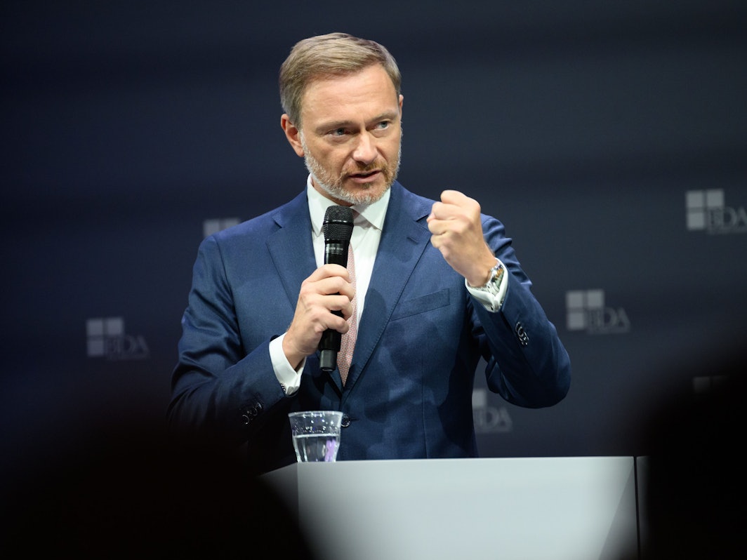Finanzminister Christian Lindner (FDP) beim Deutschen Arbeitgebertag am 13. September 2022 in Berlin.
