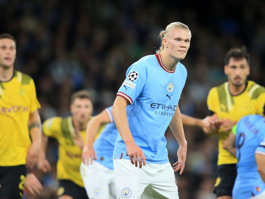 City-Stürmer Erling Haaland, hier am 14. September 2022 im Champions-League-Spiel gegen den BVB.