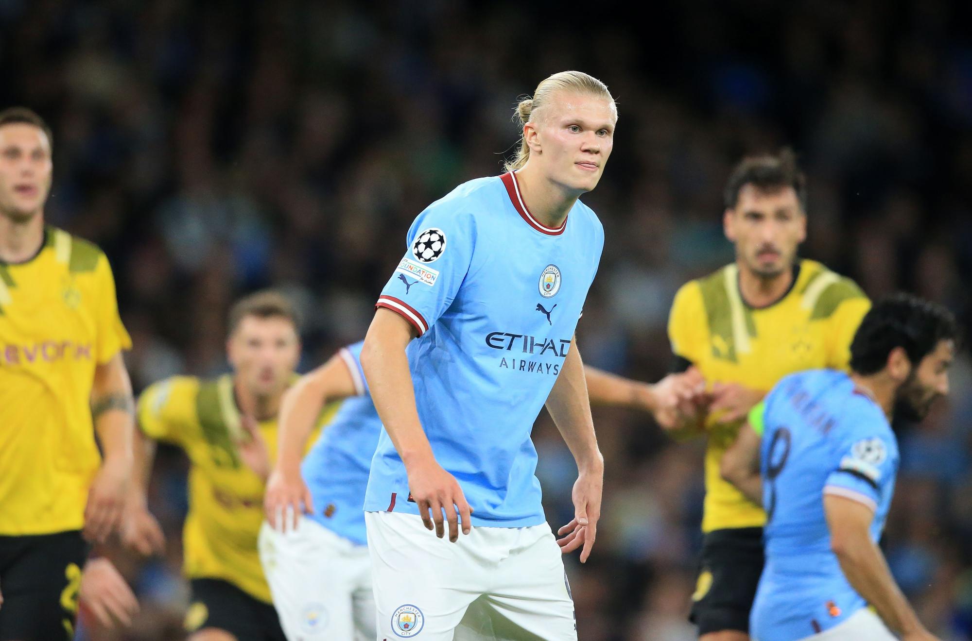 City-Stürmer Erling Haaland, hier am 14. September 2022 im Champions-League-Spiel gegen den BVB.