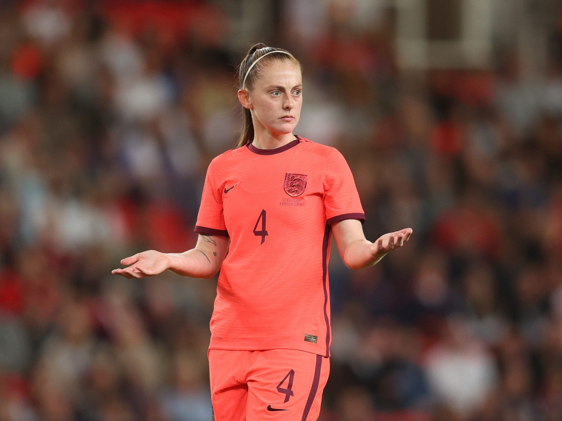 Keira Walsh im Trikot der englischen Nationalmannschaft.