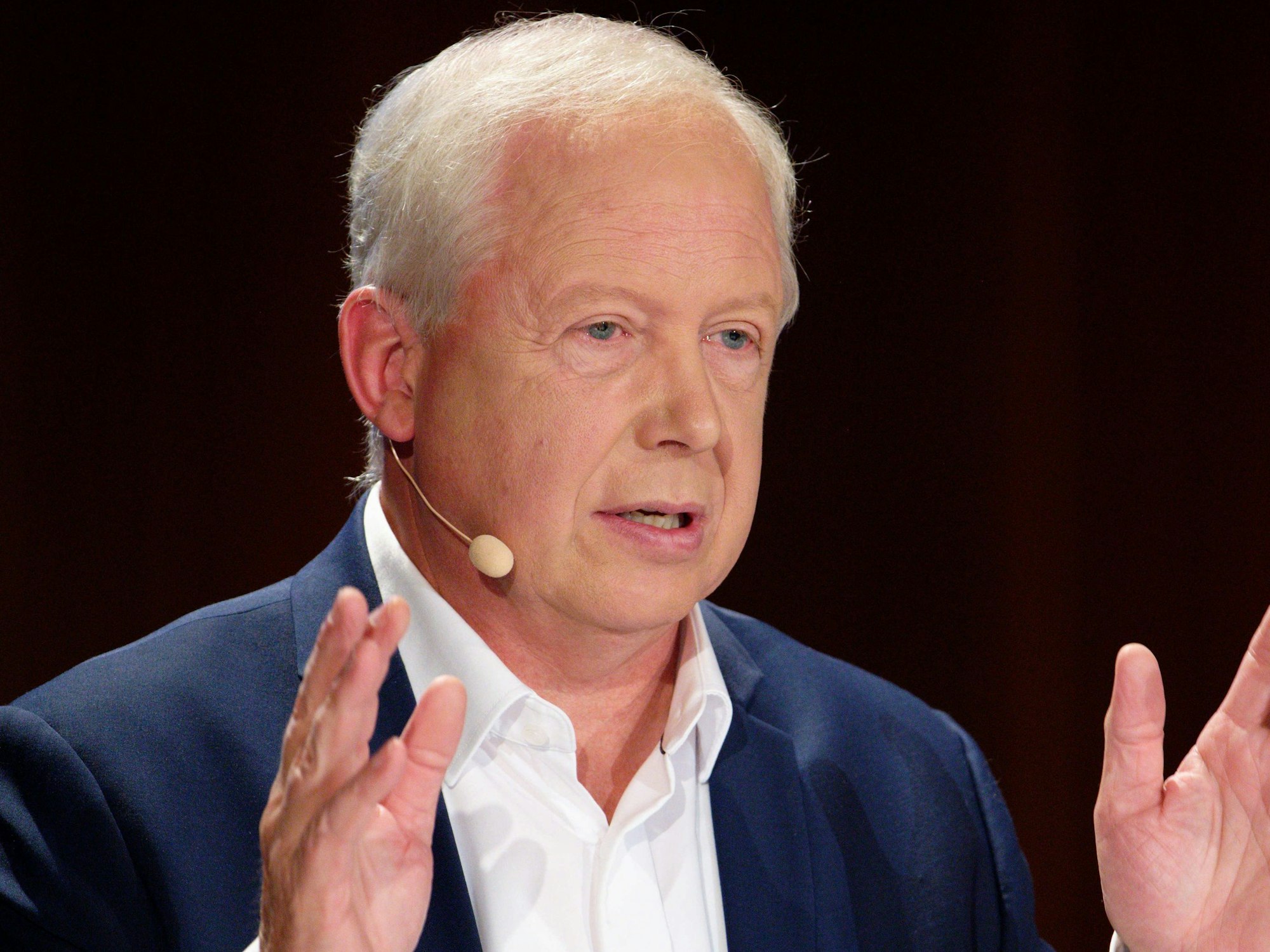 Tom Buhrow, aktueller ARD-Vorsitzender und WDR-Intendant, spricht während eines Pressegesprächs am 15. September 2022 in Köln.