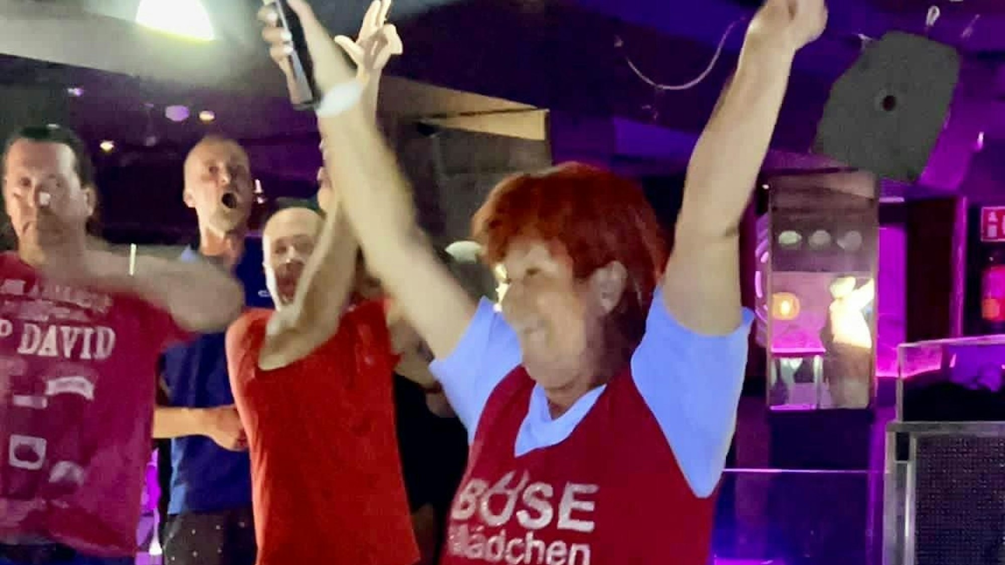 Marita Köllner bei ihrem Auftritt am 7. September in der Disco