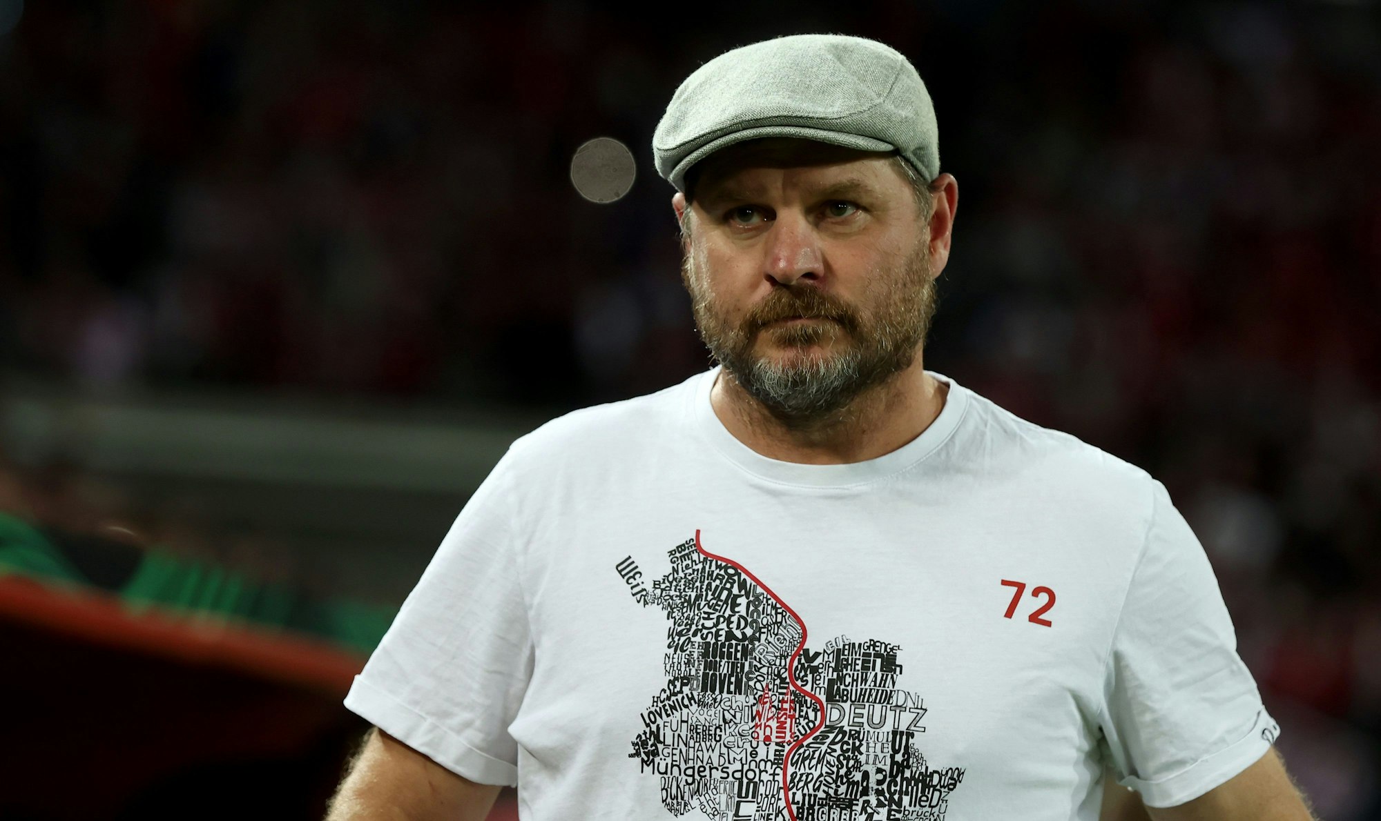 Steffen Baumgart beim Spiel gegen Slovacko im Stadion