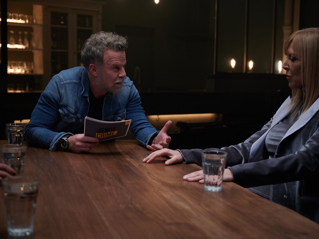 Jenke von Wilmsdorff (l.) und Juwelendiebin Olivera Cirkovic (r.).