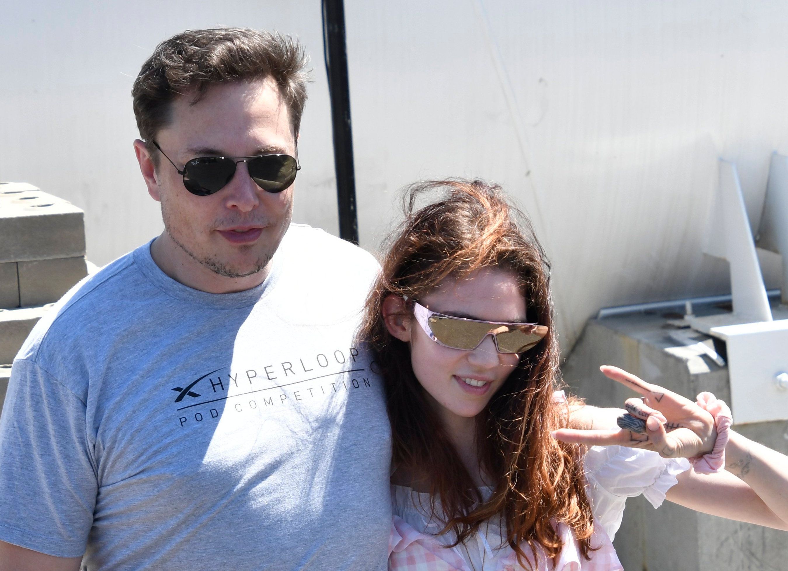 Tesla-Chef Elon Musk und Sängerin Grimes am 22. Juli 2018.
