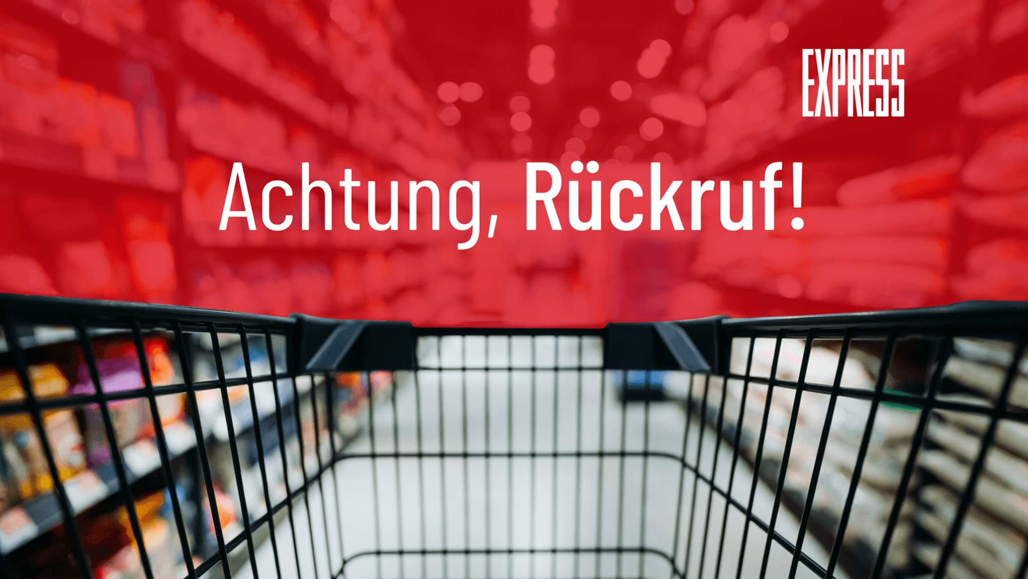 Discounter mit Rückruf von Sahne-Produkt.
