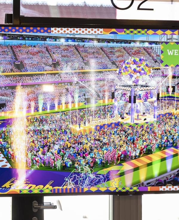 Animation von Karneball im Rheinenergie-Stadion in Köln