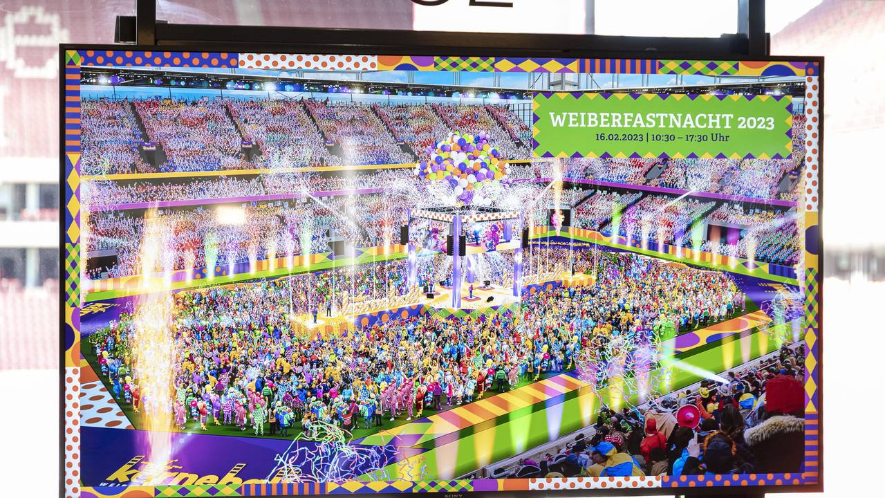 Animation von Karneball im Rheinenergie-Stadion in Köln