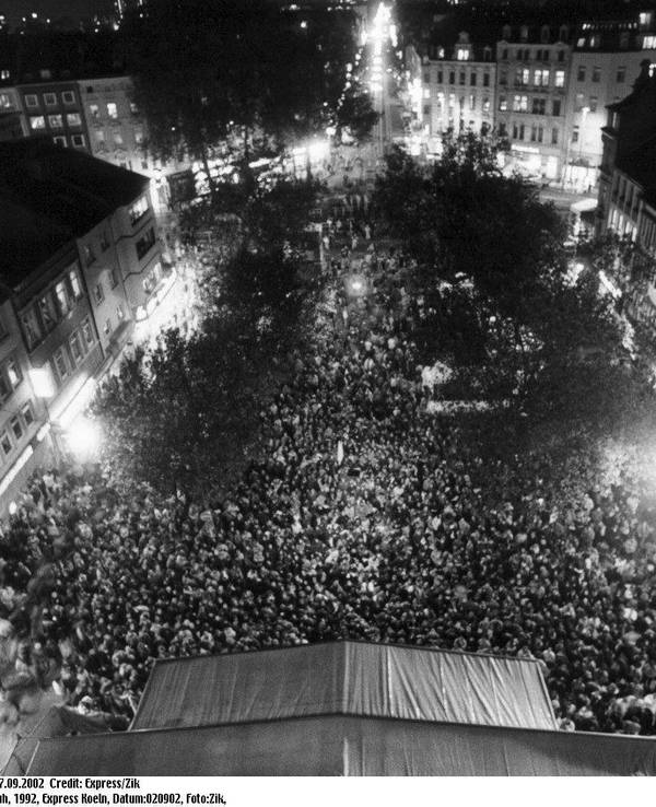 Arsch huh Kundgebung 1992 in Köln.