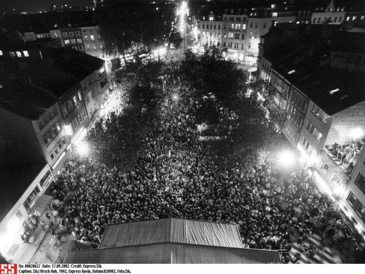 Arsch huh Kundgebung 1992 in Köln.