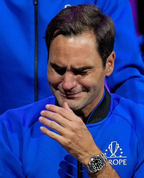 Roger Federer war sehr emotional beim letzten Match seiner Karriere.