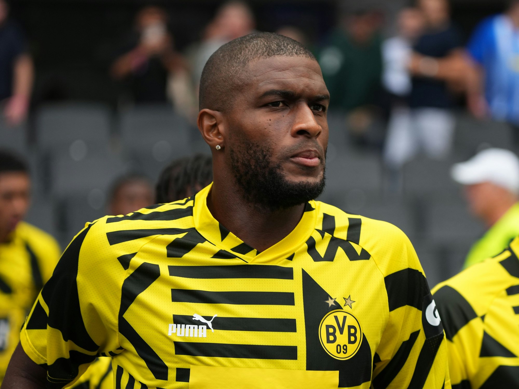 Vergangene Saison noch beim 1. FC Köln, jetzt BVB-Profi: Anthony Modeste vor dem Bundesligaspiel gegen Hertha BSC im August 2022.