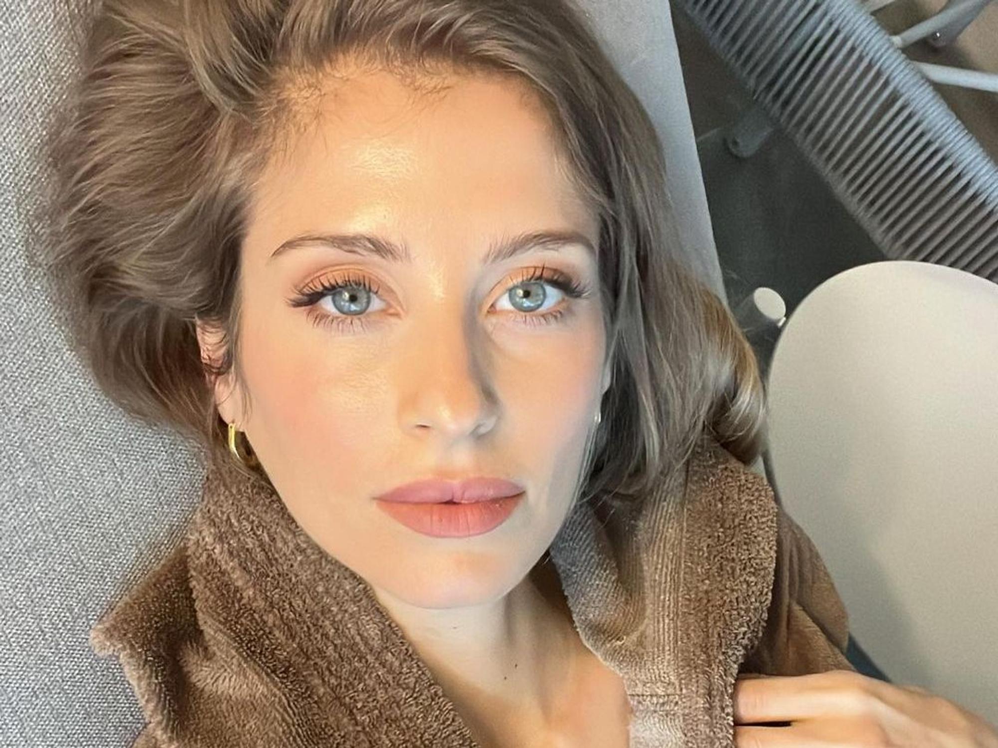 Cathy Hummels auf einem Instagram-Selfie.