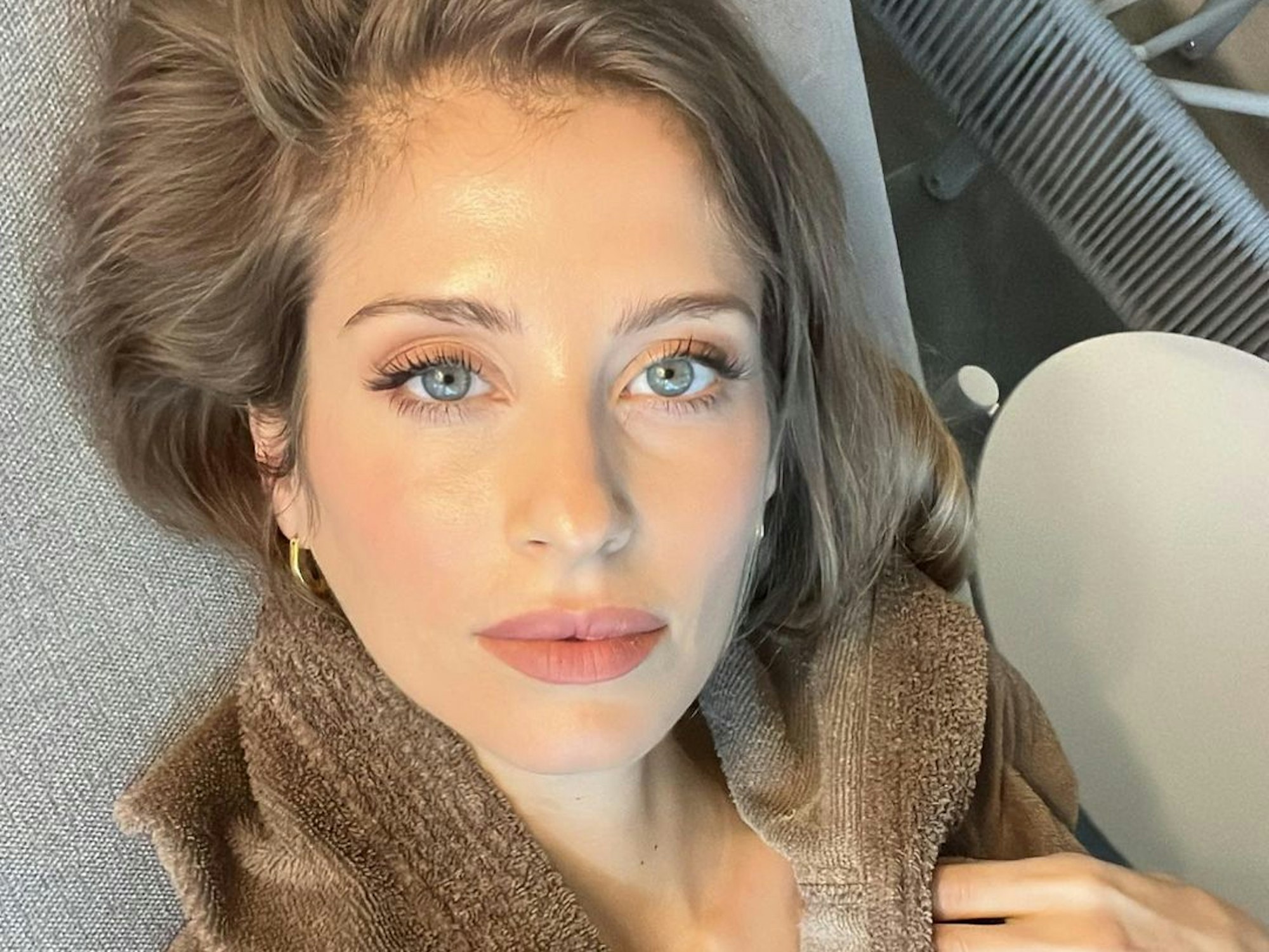 Cathy Hummels auf einem Instagram-Selfie.