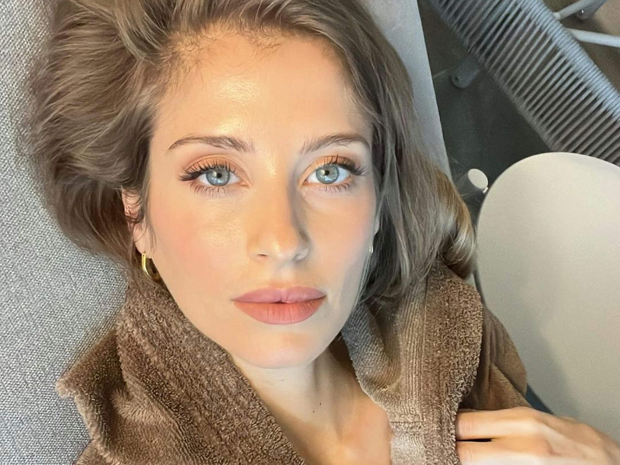 Cathy Hummels auf einem im April 2022 veröffentlichten Selfie.