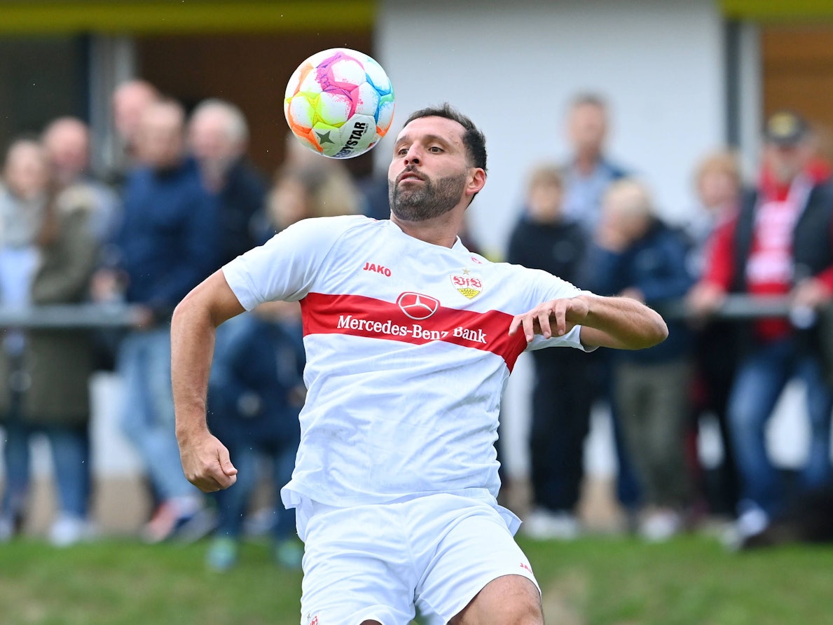 Kevin Kuranyi beim Amateurduell zwischen der Traditionsmannschaft des VfB Stuttgart und dem SV Poltringen.