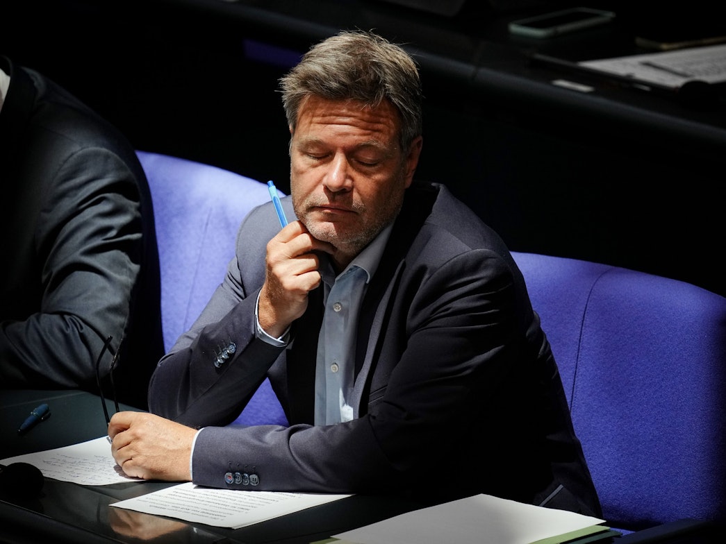 Robert Habeck am 22. September 2022 im Bundestag.