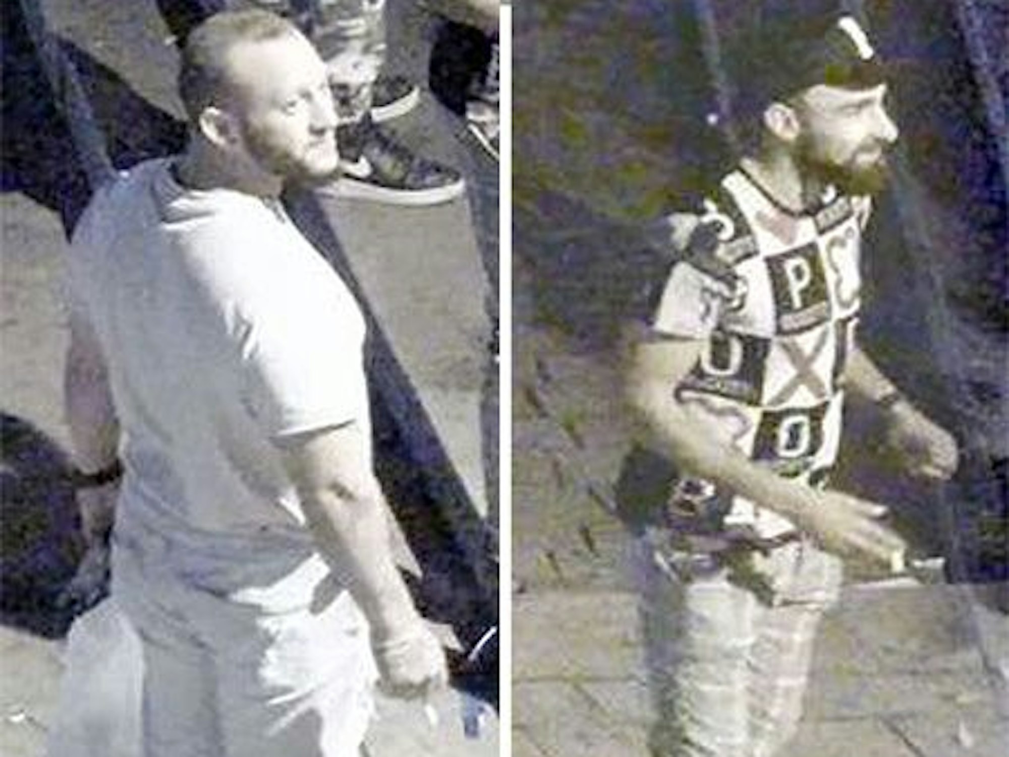 Nach diesen beiden Männern fahndet die Kölner Polizei. Sie sollen in Köln-Mülheim einen Obdachlosen brutal verprügelt und ausgeraubt haben.