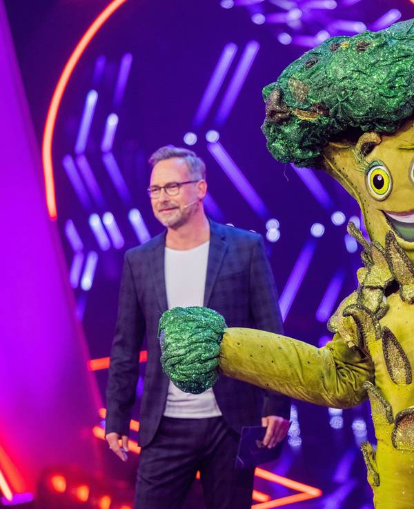„Der Brokkoli“ hier auf der „The Masked Singer“-Bühne.