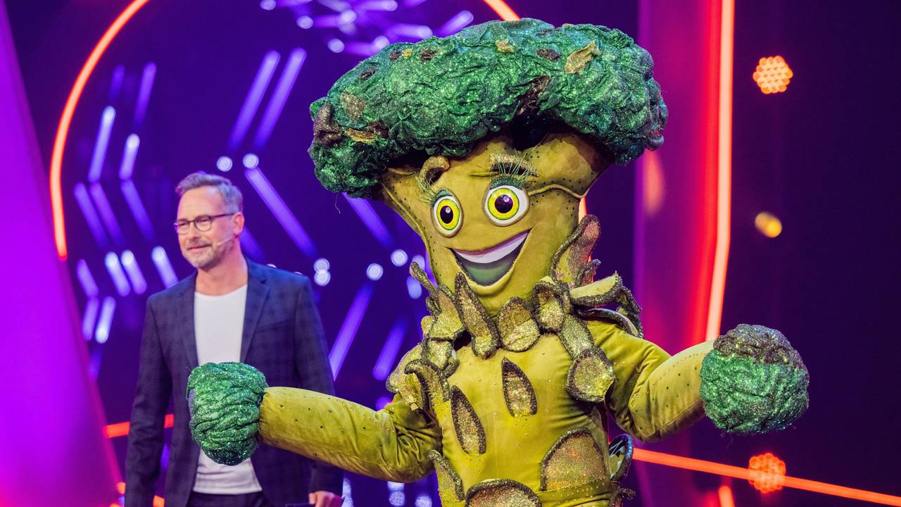 „Der Brokkoli“ hier auf der „The Masked Singer“-Bühne.