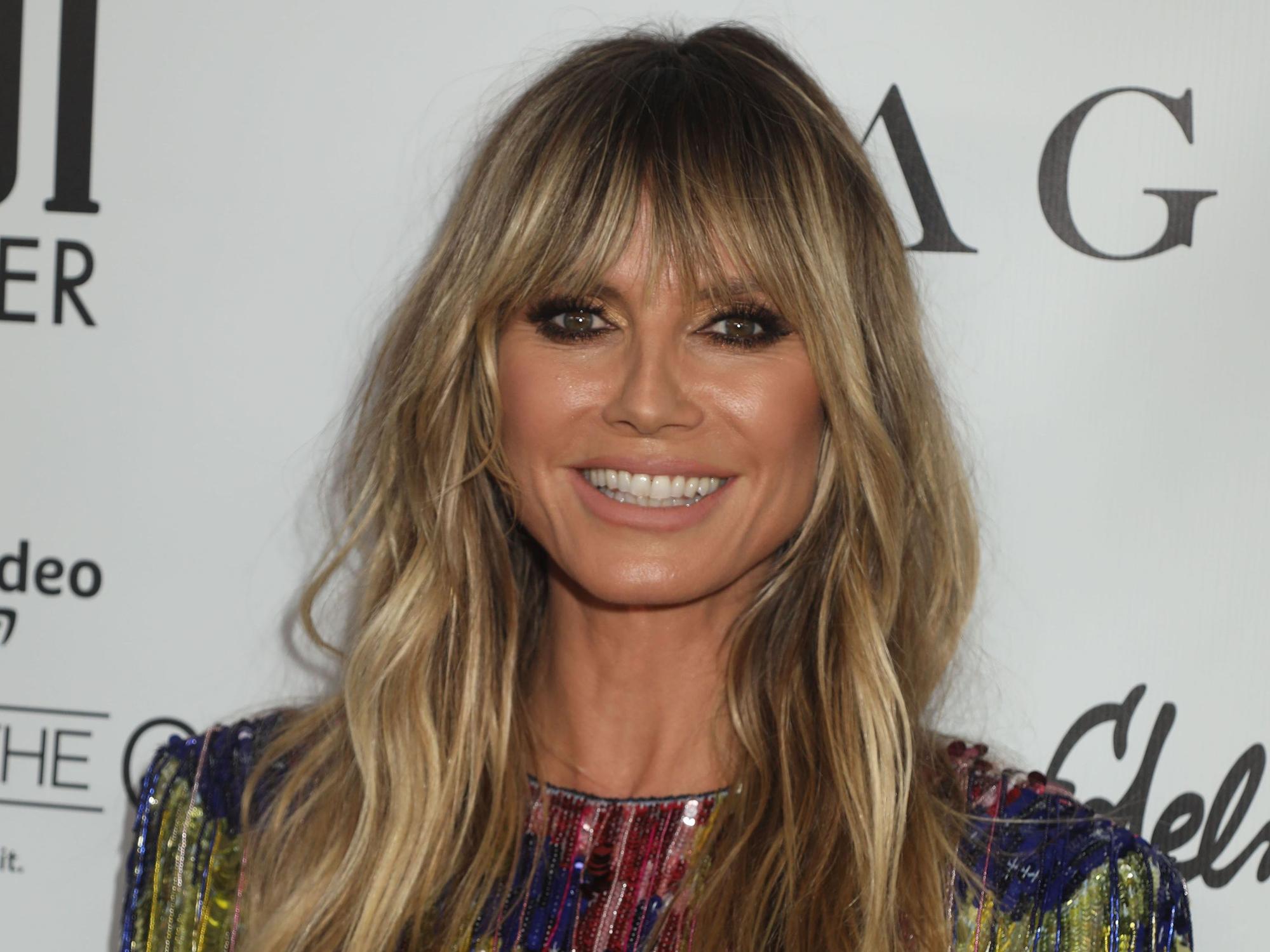 Model, Moderatorin und Unternehmerin Heidi Klum besucht die 9. Fashion Media Awards von The Daily Front Row im Rainbow Room am Rockefeller Plaza
