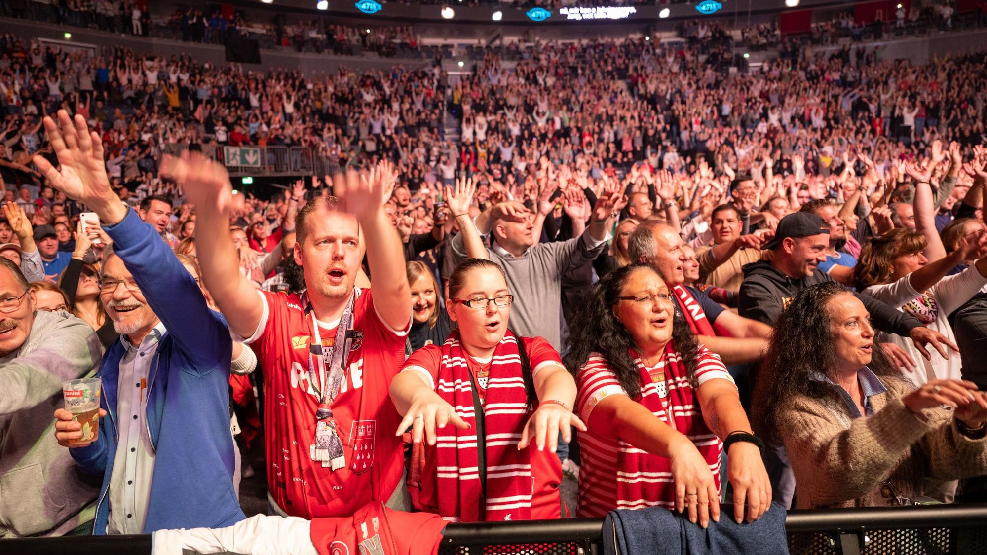 Kölle singt in der Lanxessarena.