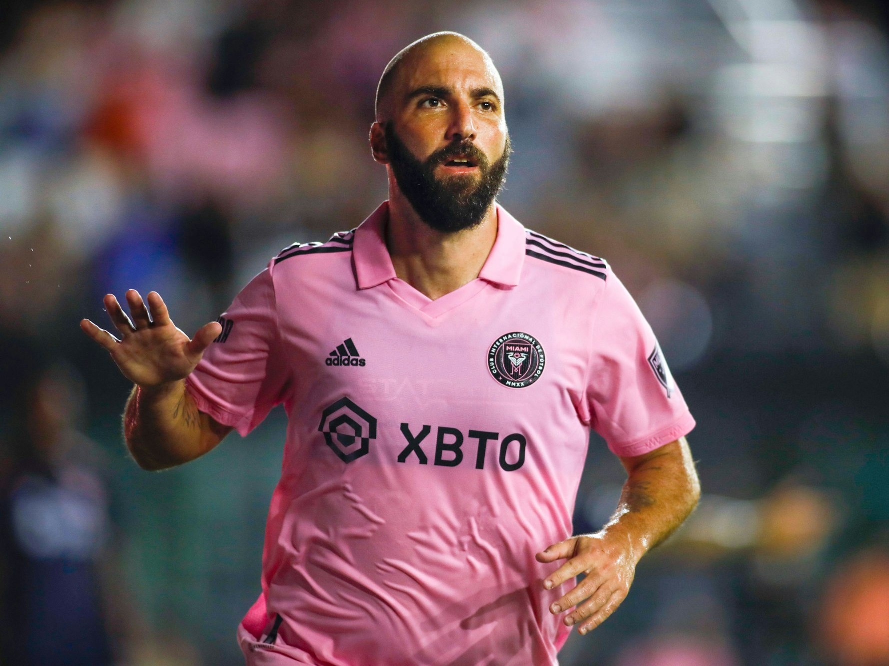Gonzalo Higuaín bejubelt sein Tor gegen den FC Cincinnati.