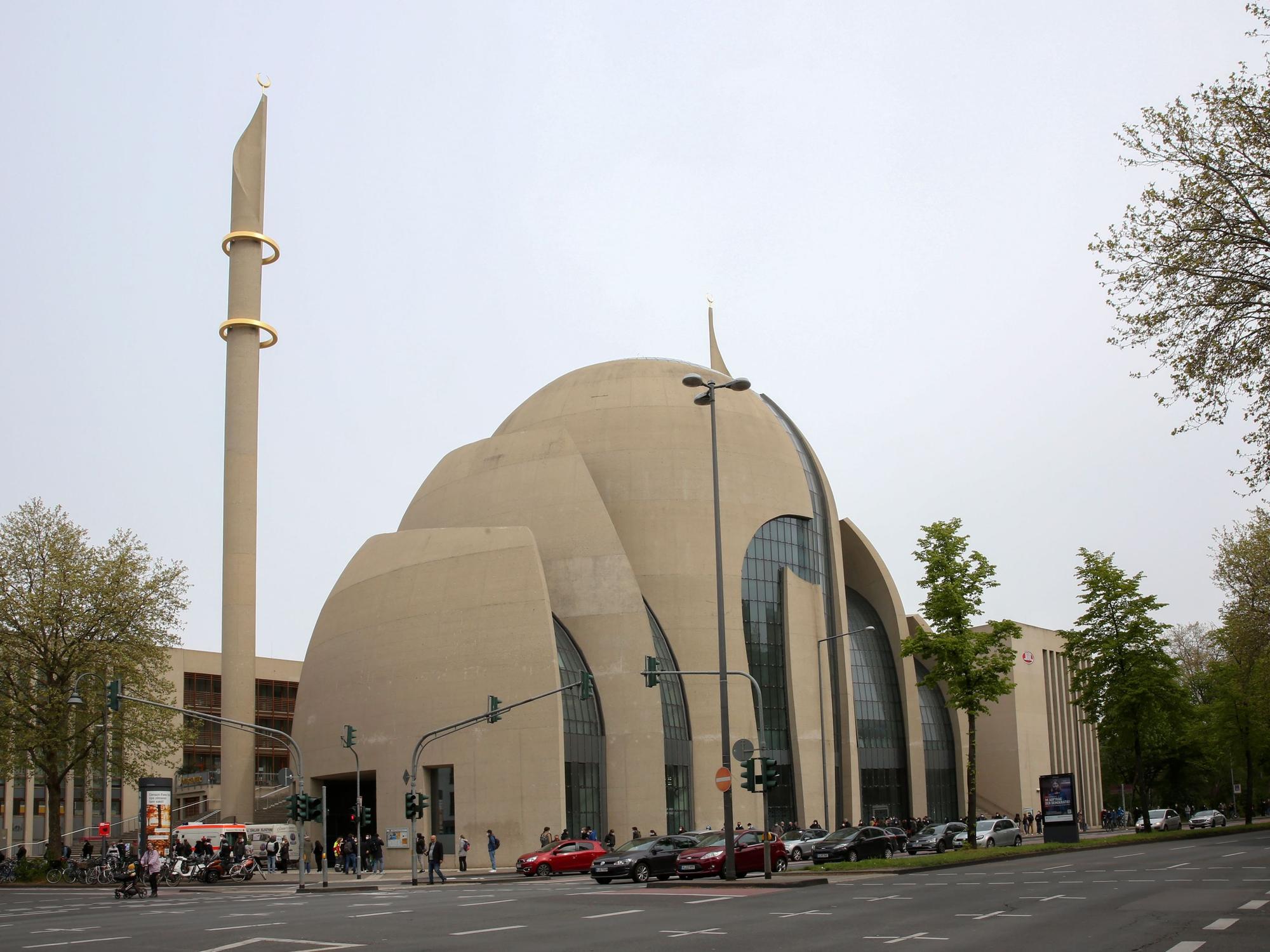 Die Zentralmoschee in Köln-Ehrenfeld am 8. Mai 2021.