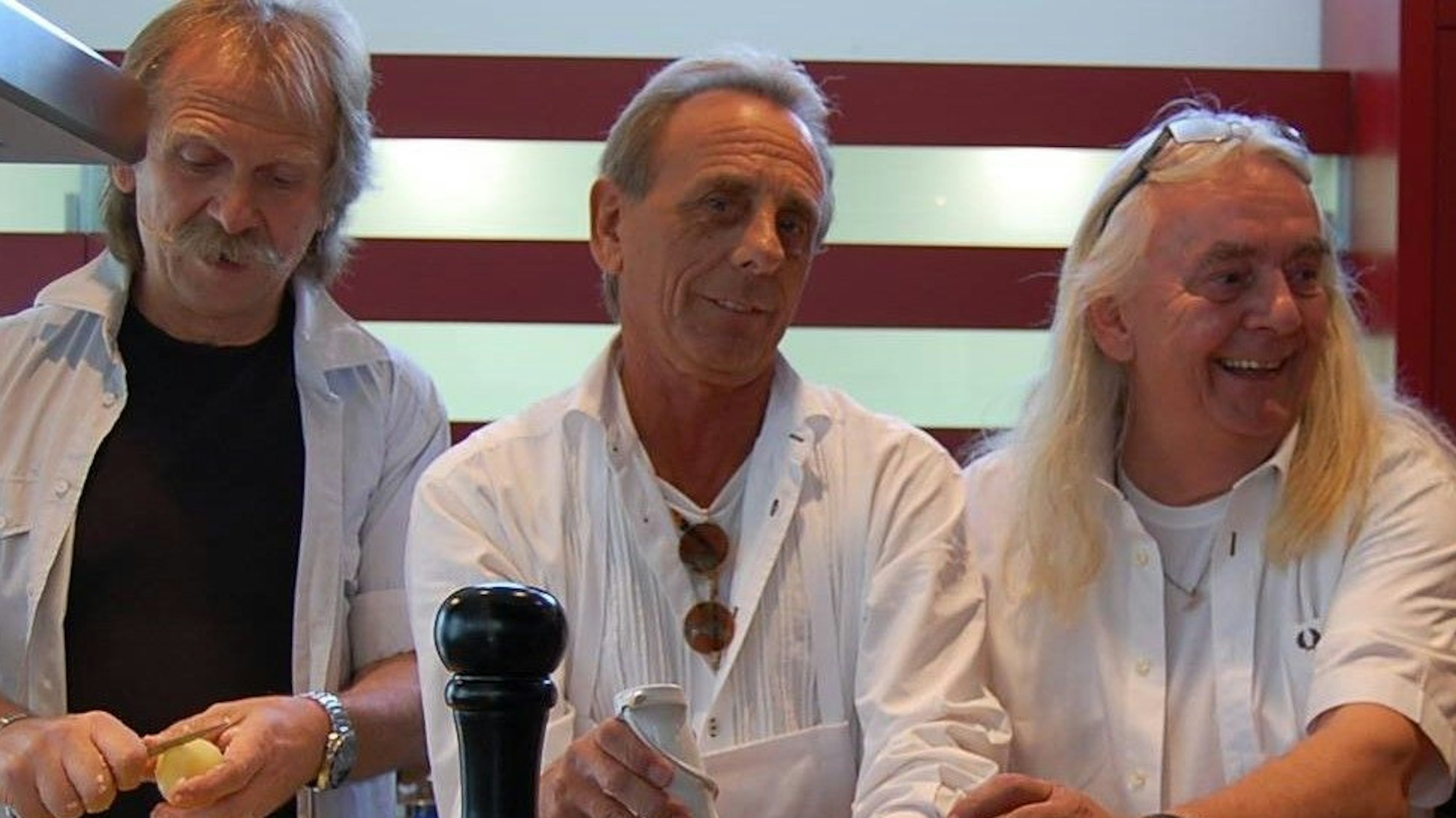 2016: Henning Krautmacher, Erry Stoklosa und Hans Heiliger (v.l.) bei einem Küchen-Event.