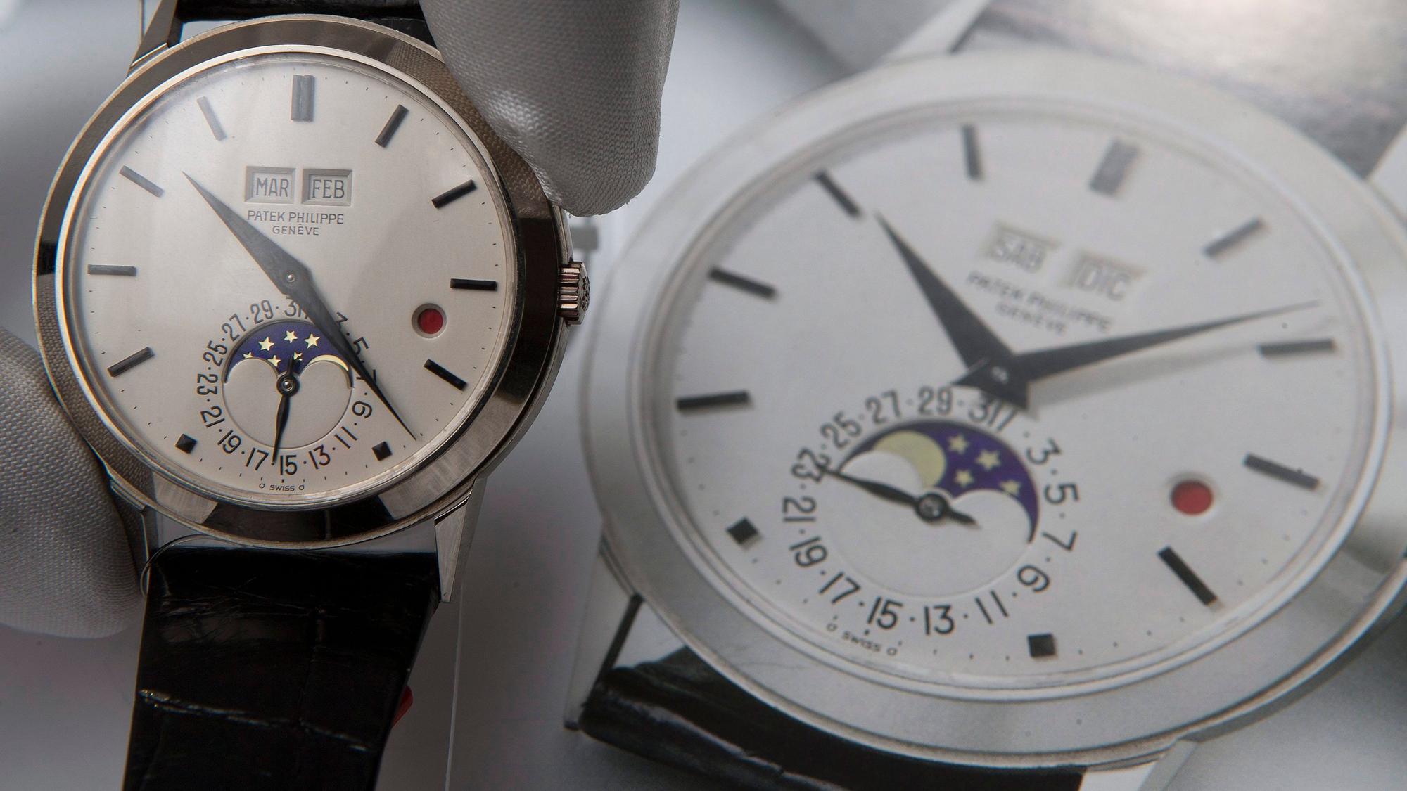 Eine Uhr der Marke Patek Philippe.