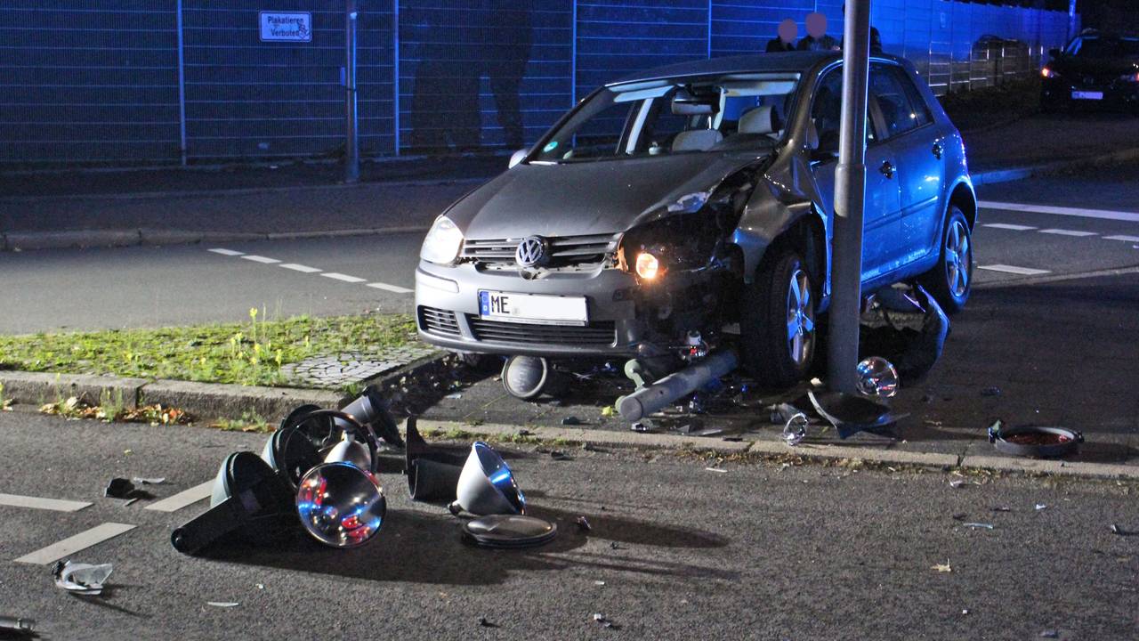 Die Unfallstelle am Europaring in Höhe Dürerring