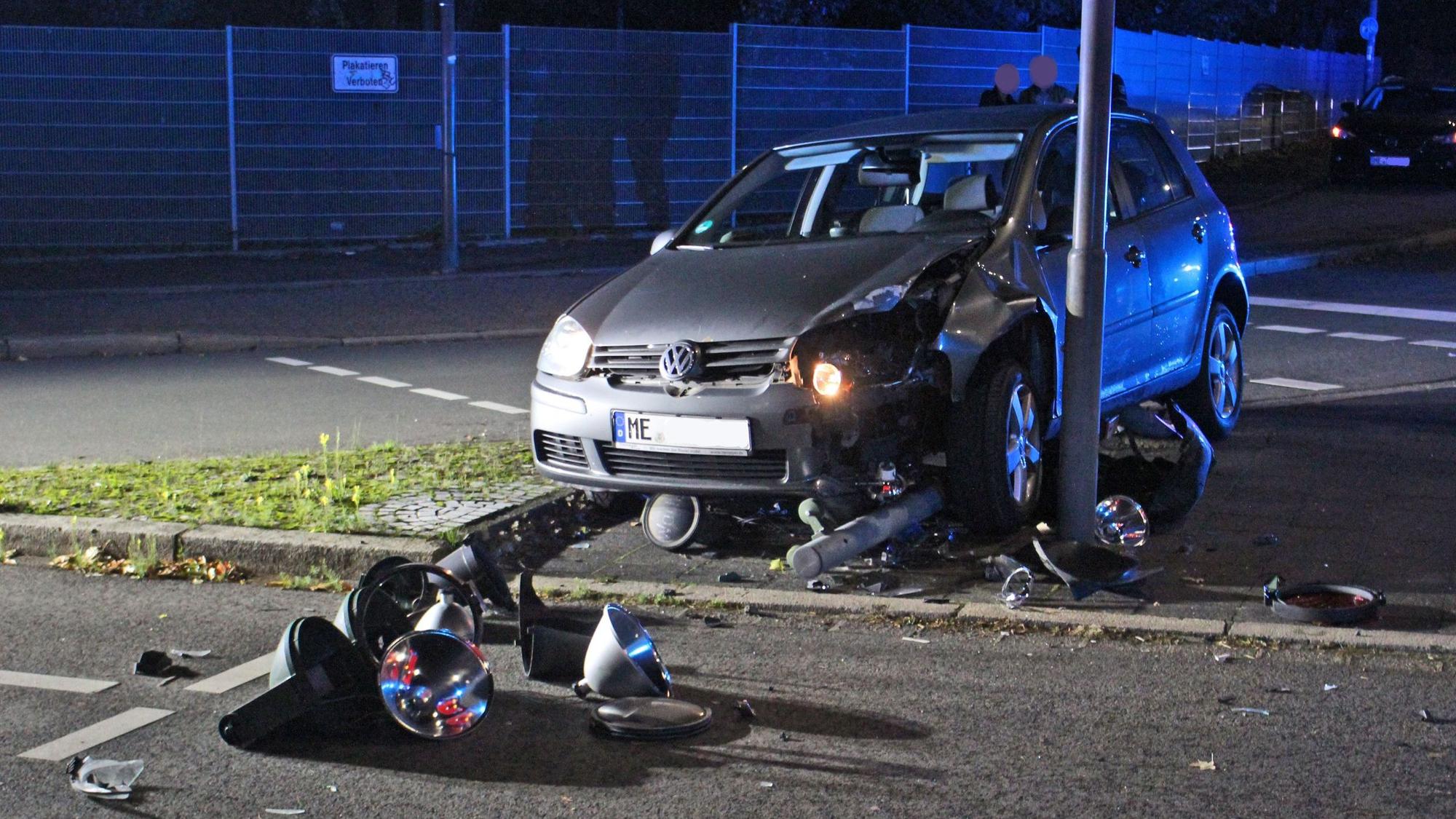 Die Unfallstelle am Europaring in Höhe Dürerring