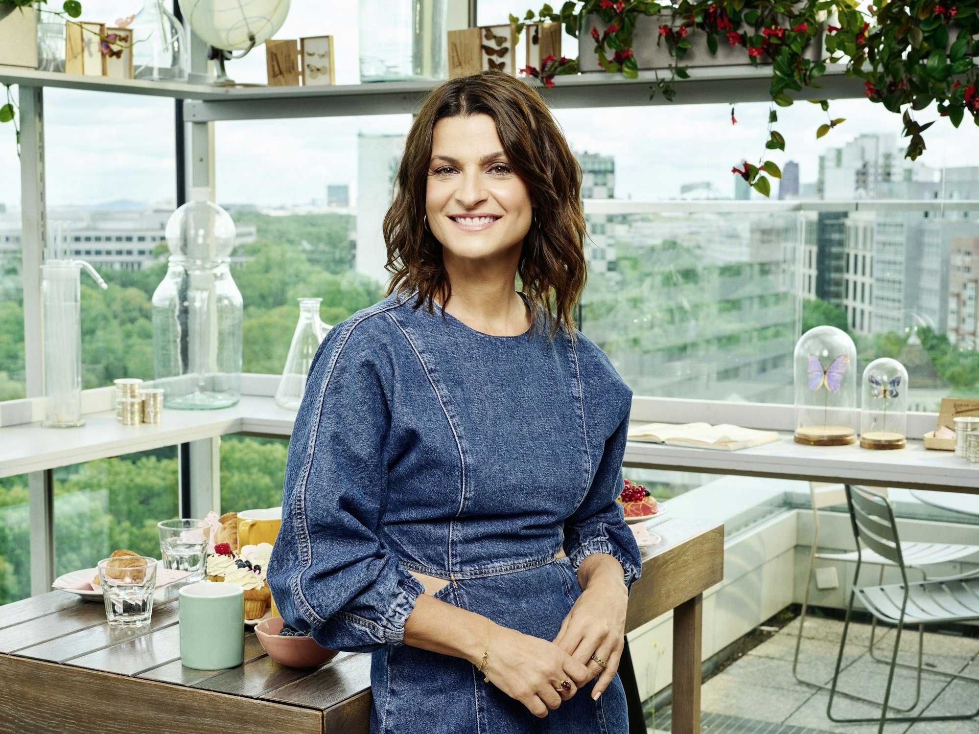 Marlene Lufen posiert für ein Sat.1-Pressefoto