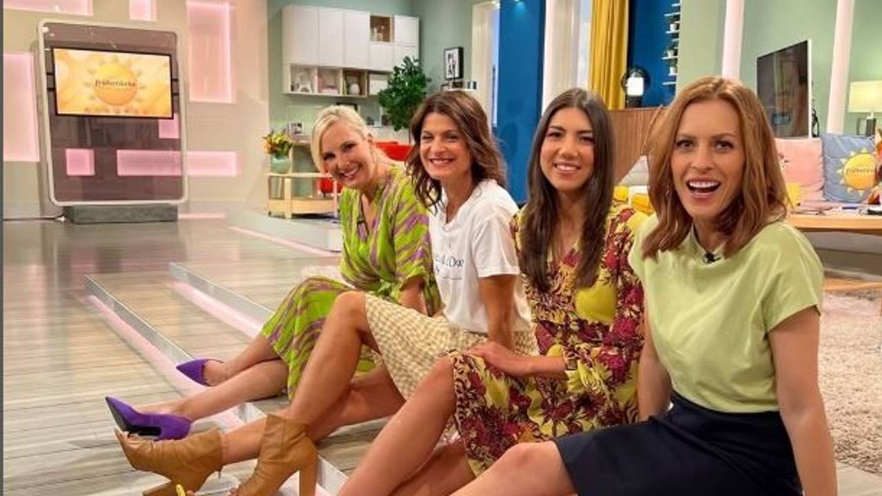 Kolleginnen beim Sat.1-„Frühstücksfernsehen“: Britt Hagedorn, Marlene Lufen, Amira Tröger und Jule Gölsdorf
