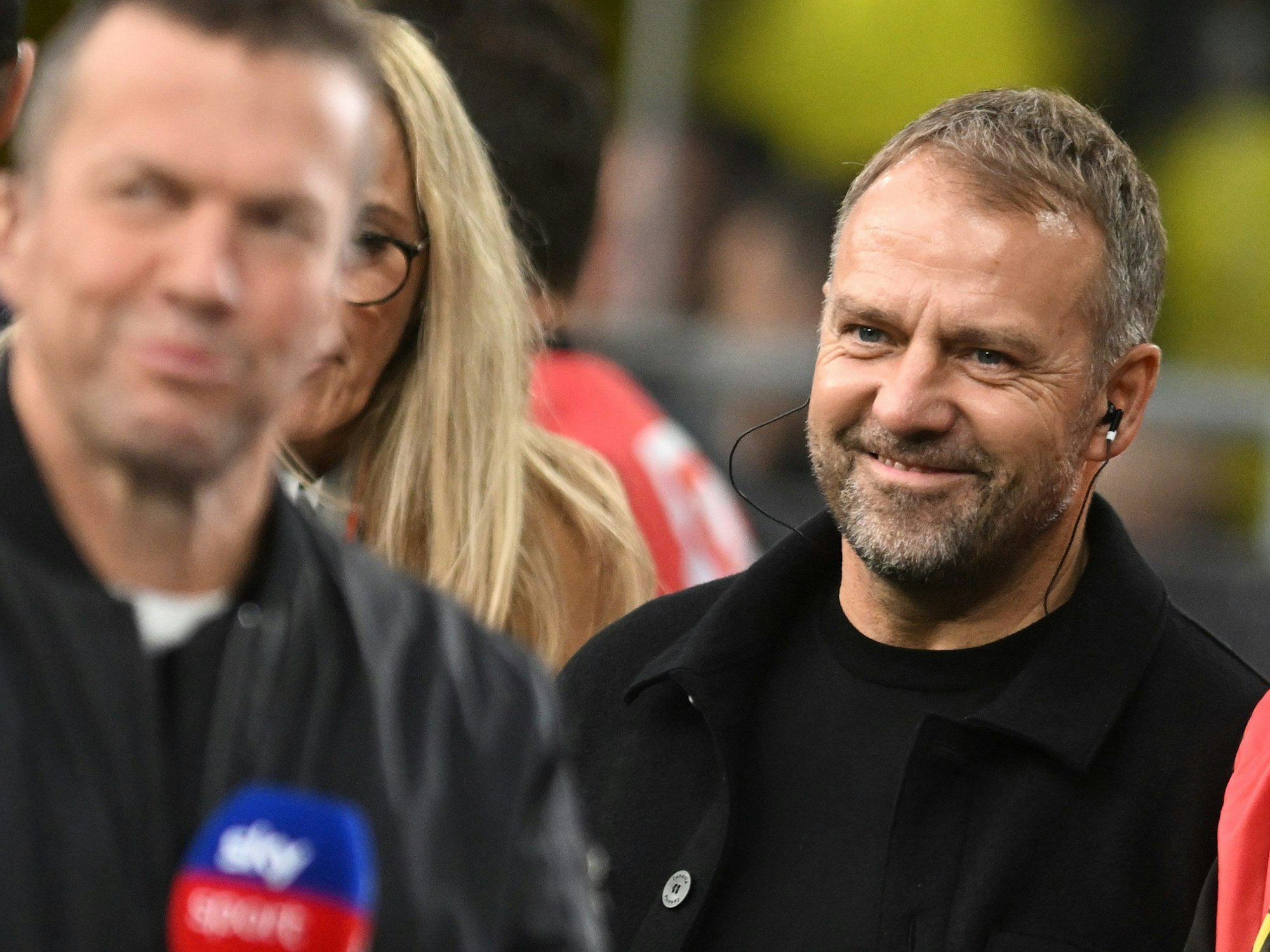 Bundestrainer Hansi Flick vor dem Spiel.