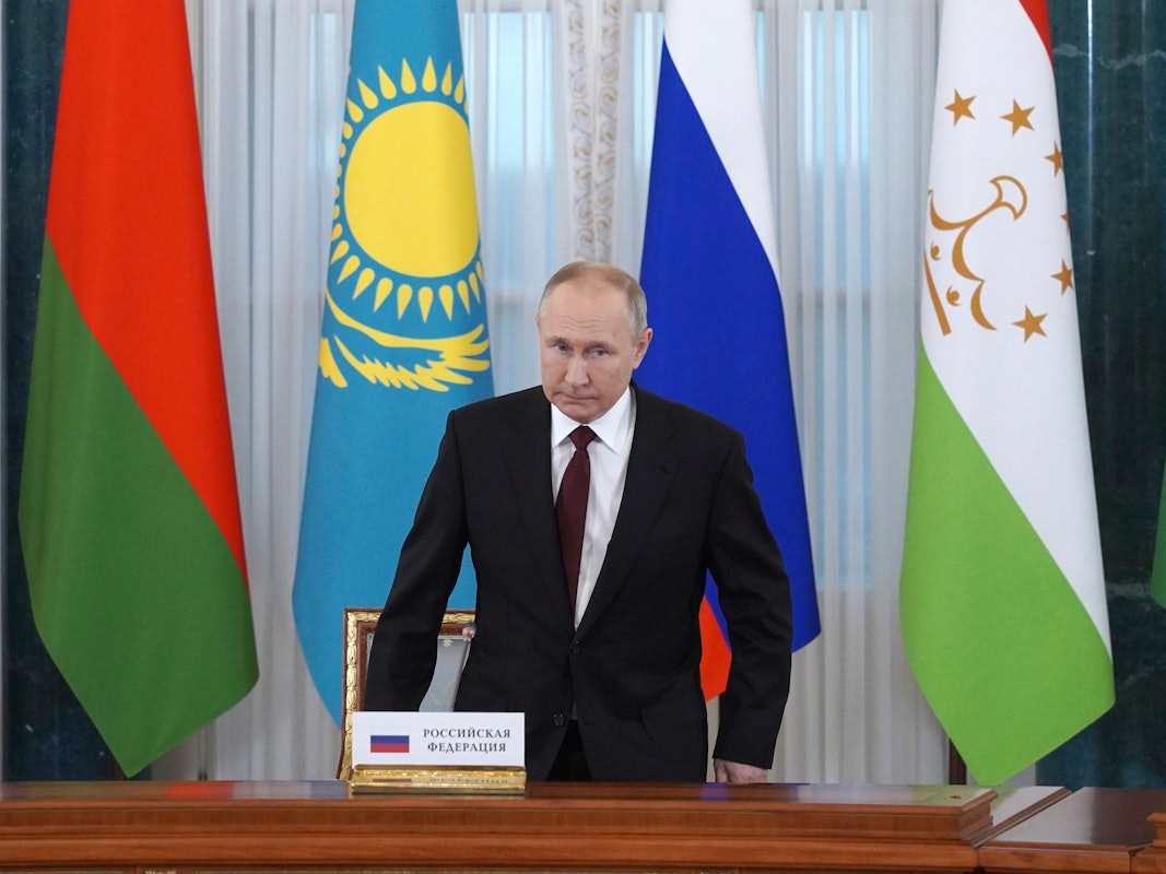 Wladimir Putin, hier am 7. Oktober 2022 – seinem 70. Geburtstag – im Konstantin-Palast außerhalb von Sankt Petersburg.