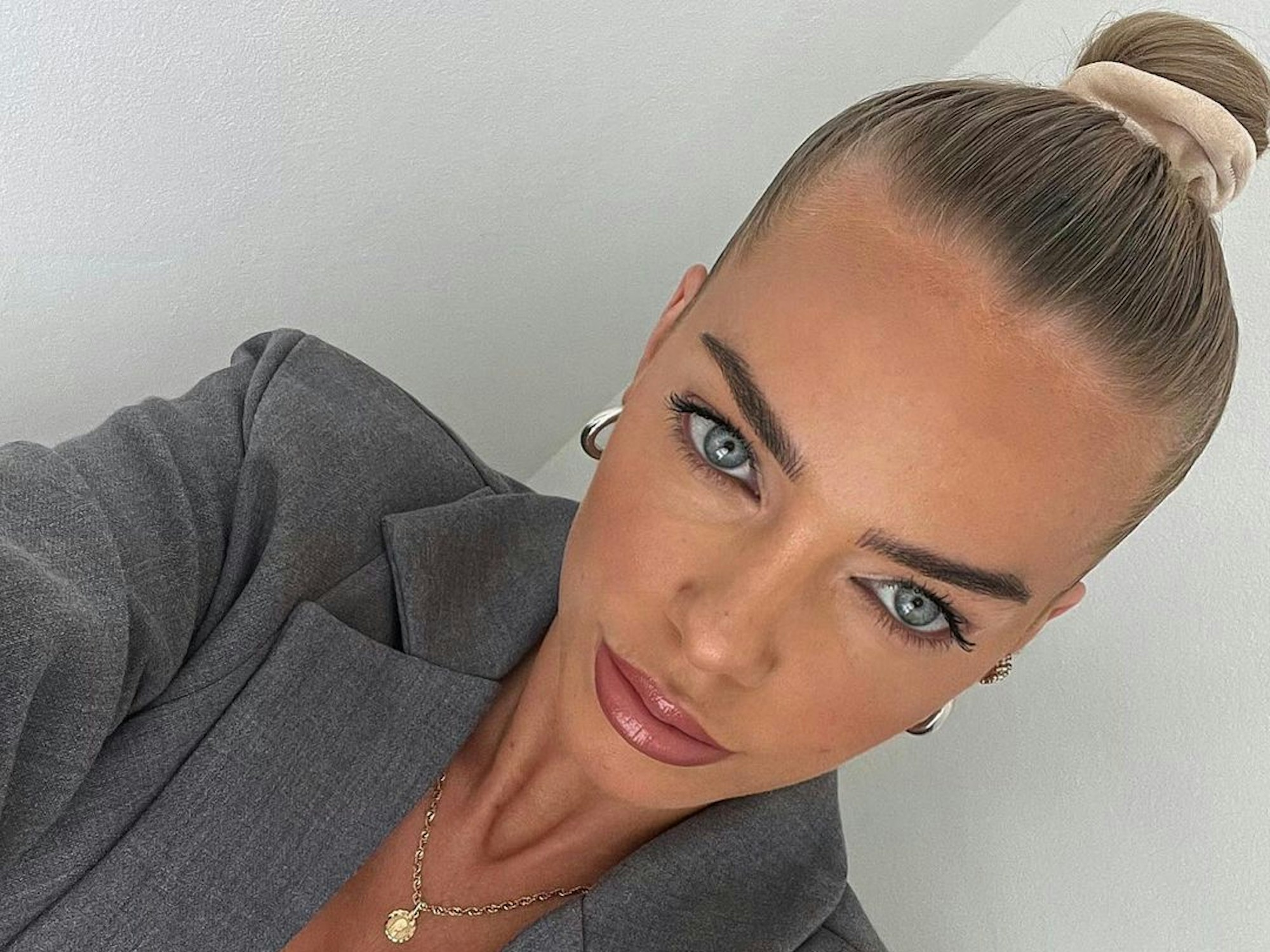 Pietro Lombardis Freundin Laura Maria zeigt sich im Juli 2022 auf einem Instagram-Selfie.