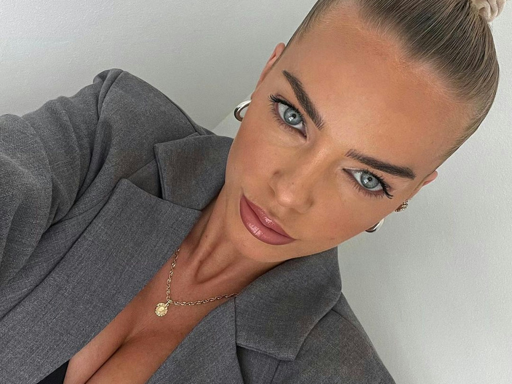 Pietro Lombardis Verlobte Laura Maria (hier auf einem Instagram-Selfie vom Juli 2022) erwischte Pietro in einem unbeobachteten Moment.