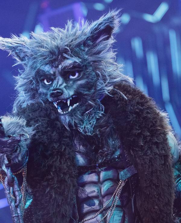 Die Figur "Der Werwolf" steht in der Prosieben-Show "The Masked Singer" auf der Bühne.