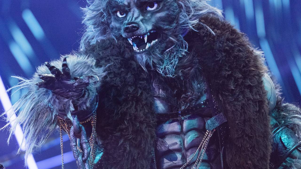 Die Figur "Der Werwolf" steht in der Prosieben-Show "The Masked Singer" auf der Bühne.