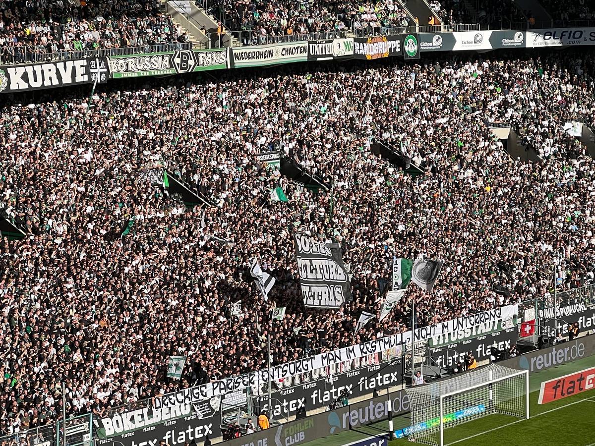 Dieses Banner präsentierten die Ultras von Borussia Mönchengladbach am Sonntag (9. Oktober 2022) beim Spiel gegen den 1. FC Köln.