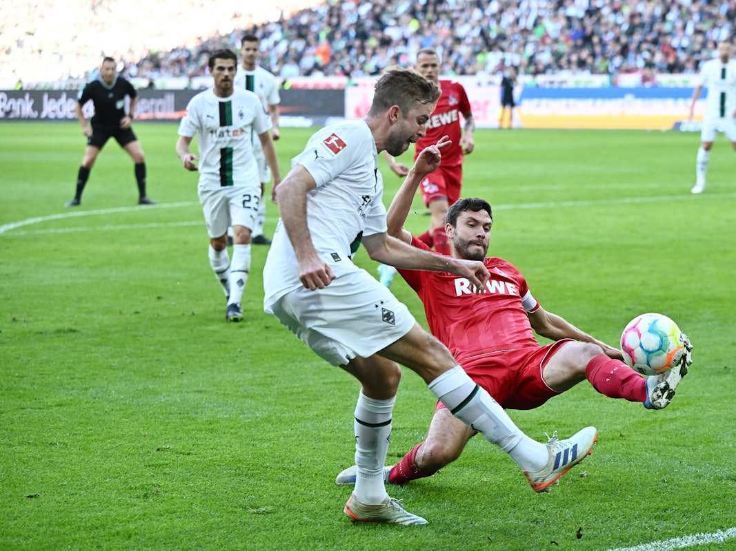 Jonas Hectors Kölner erwischten am Sonntag (9. Oktober 2022) einen gebrauchten Nachmittag in Mönchengladbach.