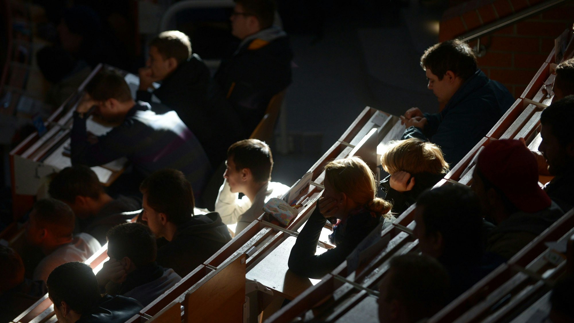 Eine sexistische Aktion von männlichen Studenten in Spanien hat für Empörung gesorgt. Die Aufnahme eines Hörsaals in Kassel von Oktober 2012 dient hier als Symbolfoto.