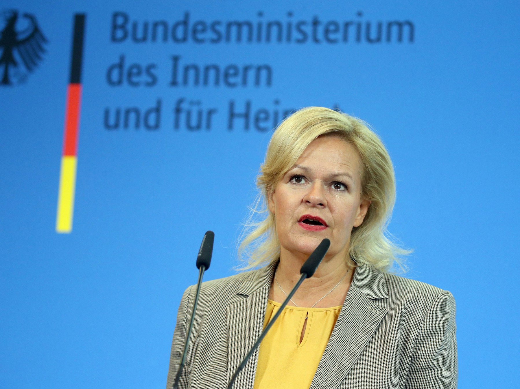 Nancy Faeser (SPD) (hier 2022 in Luxemburg) hat nun Konsequenzen gezogen.