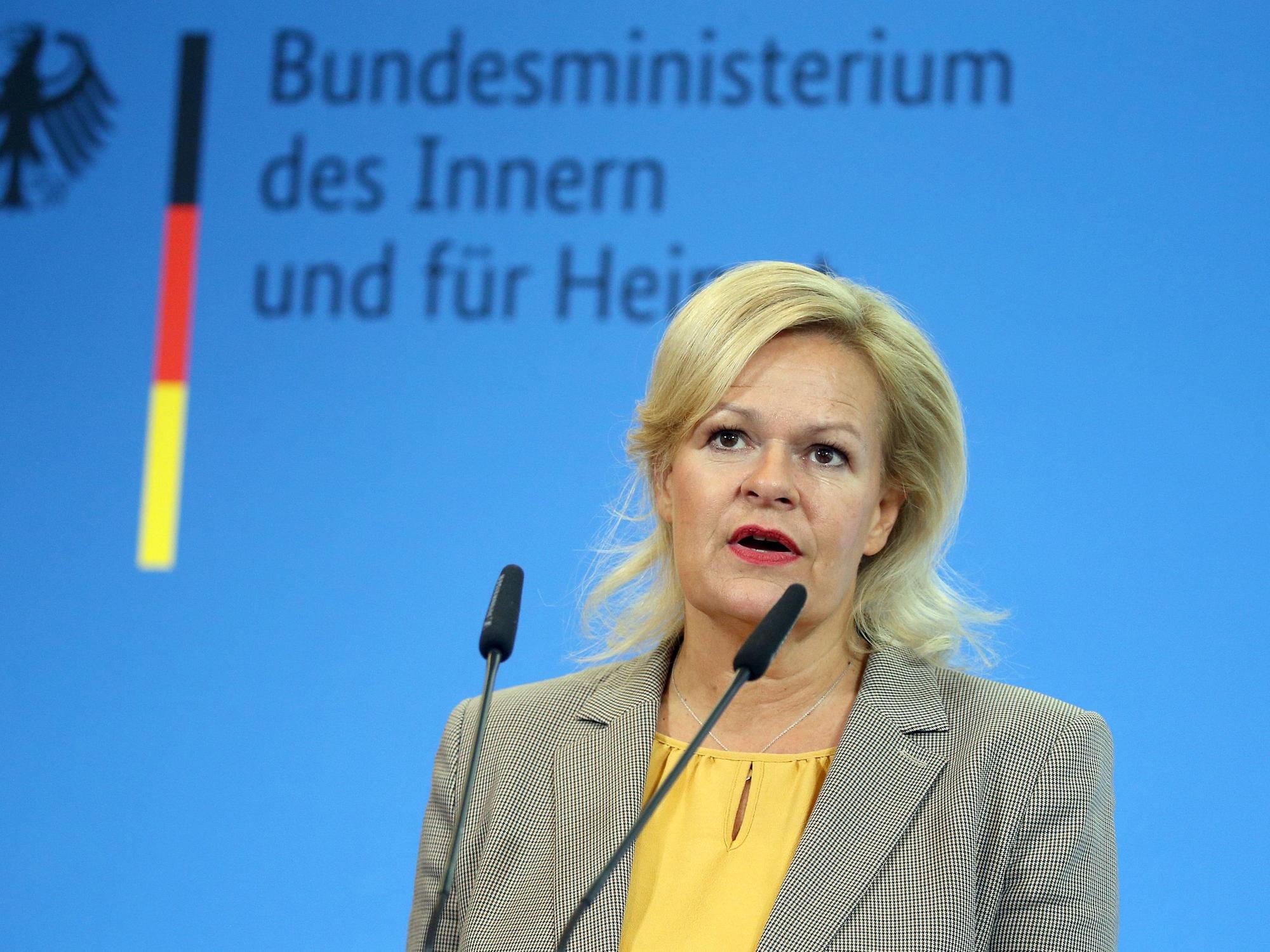 Nancy Faeser (SPD) (hier 2022 in Luxemburg) hat nun Konsequenzen gezogen.